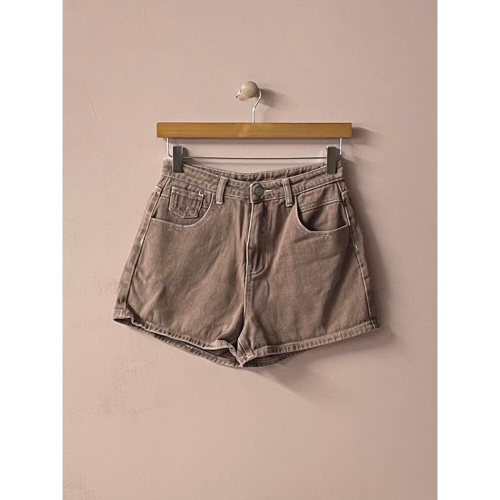 SHEIN Brown Denim High Waisted Short Shorts Size S